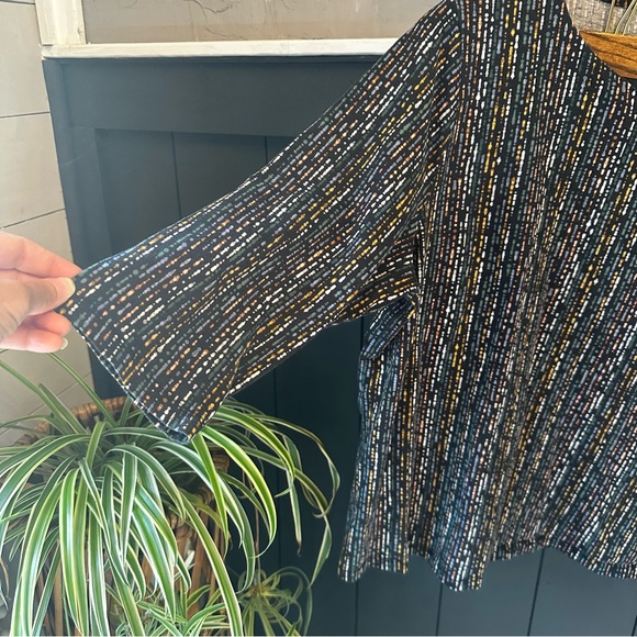 Christopher & Banks Black‎ and Gold Striped Blouse - Picture 5 of 10